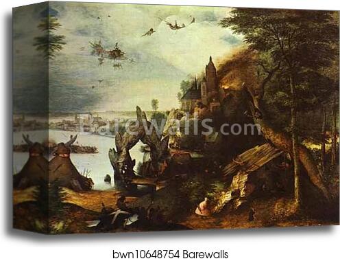 The Temptation of St. Anthony by Pieter Bruegel The Elder, Canvas Print