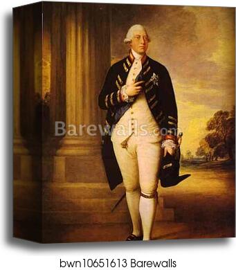 Portrait of George III by Thomas Gainsborough, Canvas Print