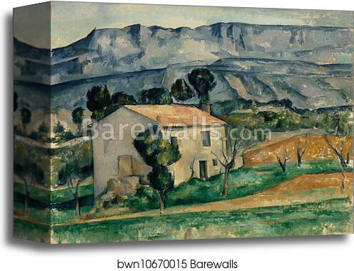 House in Provence by Paul Cézanne, Canvas Print