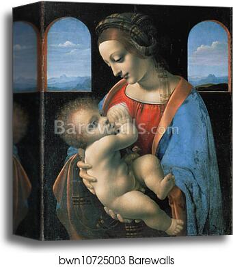 Madonna Litta by Leonardo Da Vinci, Canvas Print