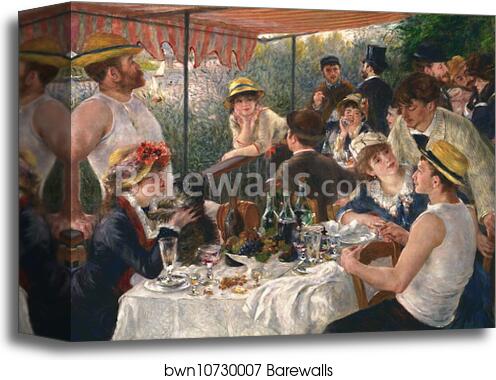 Luncheon of the Boating Party by Pierre-Auguste Renoir, Canvas Print Luncheon of the Boating Party by Pierre-Auguste Renoir, Canvas Print