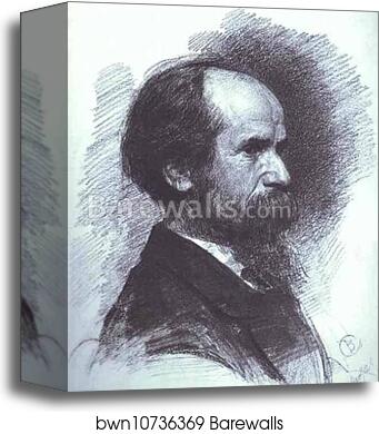 Portrait of the Artist Pavel Tchistyakov by Valentin Serov, Canvas Print