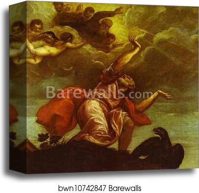 St. John the Evangelist on Patmos by Titian, Canvas Print