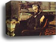 Portrait of a Businessman K. Artsybushev by Mikhail Vrubel, Canvas Print