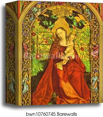 Madonna of the Rose Bower by Martin Schongauer, Canvas Print Madonna of the Rose Bower by Martin Schongauer, Canvas Print