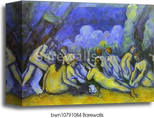 The Bathers by Paul Cézanne, Canvas Print