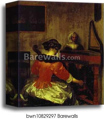 The Concert by Gerard Terborch, Canvas Print