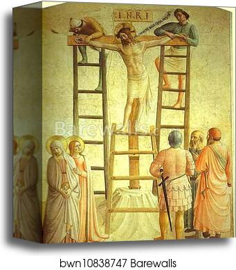 Christ Being Nailed to the Cross by Fra Angelico, Canvas Print
