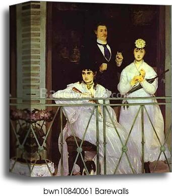 The Balcony by Edouard Manet, Canvas Print