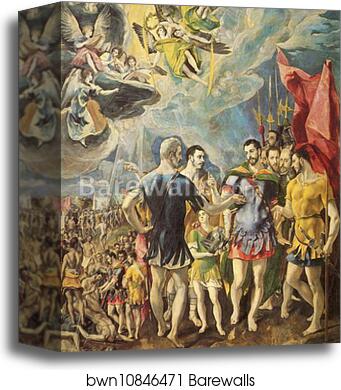 The Martyrdom of St. Maurice by El Greco, Canvas Print