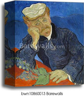 Dr Paul Gachet by Vincent Van Gogh, Canvas Print