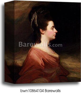 Portrait Of Harriet Gale by George Romney, Canvas Print