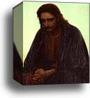 Christ in the Desert. Detail by Ivan Kramskoy, Canvas Print