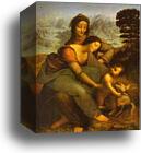 Virgin and Child with St. Anne by Leonardo Da Vinci, Canvas Print