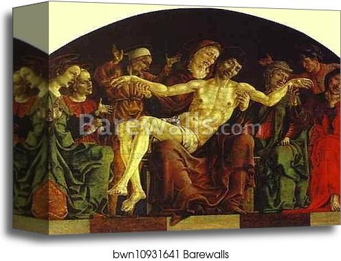 Pietà by Cosmè Tura (A.K.A. Cosimo Tura), Canvas Print