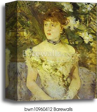 Young Woman in an Evening Dress by Berthe Morisot, Canvas Print Young Woman in an Evening Dress by Berthe Morisot, Canvas Print