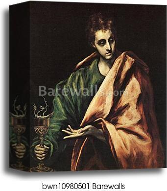 St. John the Evangelist by El Greco, Canvas Print