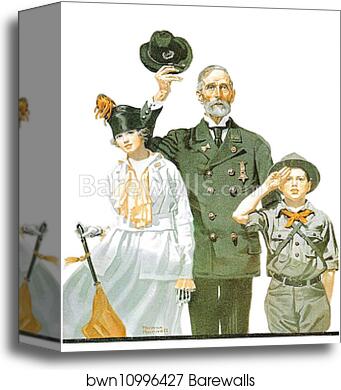 Ready to Serve by Norman Rockwell, Canvas Print