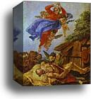 St. Jerome's Vision of the Virgin by Francesco Fontebasso, Canvas Print