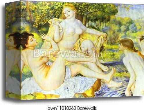 The Bathers by Pierre-Auguste Renoir, Canvas Print