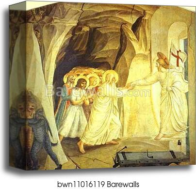 Christ in Limbo by Fra Angelico, Canvas Print