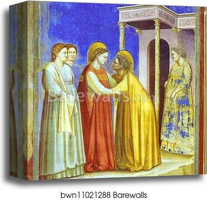 The Visitation by Giotto, Canvas Print