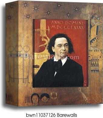 Portrait of Joseph Pembauer by Gustav Klimt, Canvas Print