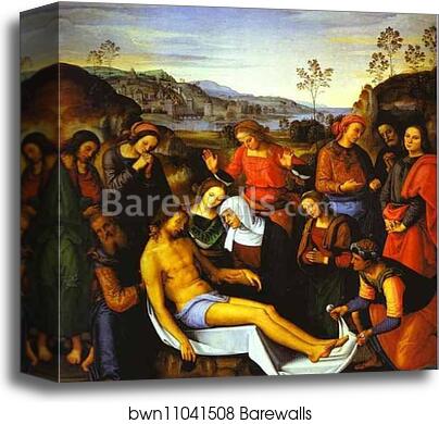 The Lamentation Over the Dead Christ by Pietro Perugino, Canvas Print