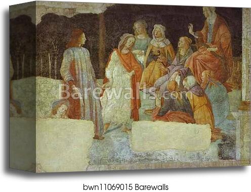 A Young Man being introduced to the Seven Liberal Arts by Alessandro Botticelli, Canvas Print A Young Man being introduced to the Seven Liberal Arts by Alessandro Botticelli, Canvas Print