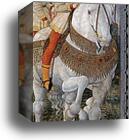 Procession of the Magus Melchior. Detail by Benozzo Gozzoli, Canvas Print