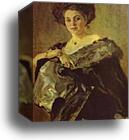 Portrait of Yevdokia Morozova by Valentin Serov, Canvas Print