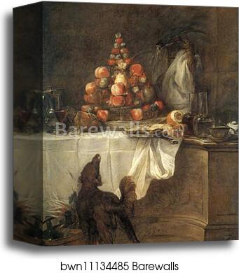 The Buffet by Jean-Baptiste-Simeon Chardin, Canvas Print