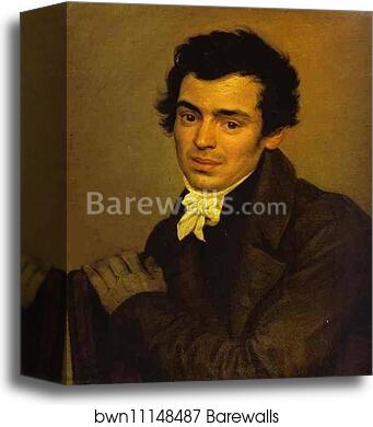 Portrait of the Architect K.A.Ton by Karl Brulloff, Canvas Print Portrait of the Architect K.A.Ton by Karl Brulloff, Canvas Print