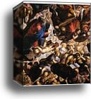 Paradise. Detail by Jacopo Robusti, Called Tintoretto, Canvas Print