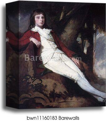 A Boy, called 'William Pitt' by George Romney, Canvas Print