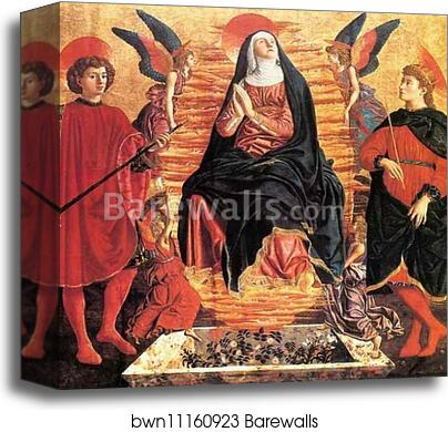 The Assumption of the Virgin with SS. Julian and Miniato by Andrea Del Castagno, Canvas Print