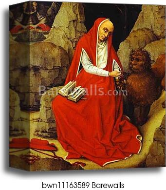 St. Jerome by Rogier Van Der Weyden, Canvas Print