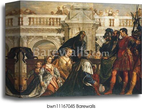The Family of Darius Before Alexander the Great by Paolo Veronese, Canvas Print