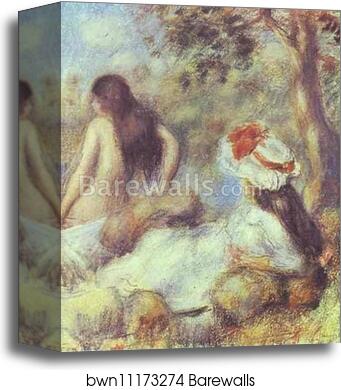 The Bathing by Pierre-Auguste Renoir, Canvas Print