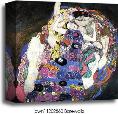 The Virgin by Gustav Klimt, Canvas Print