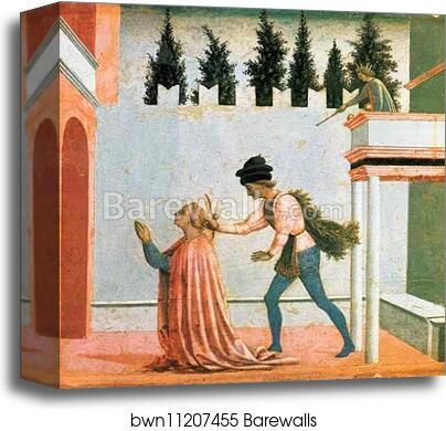 The Martyrdom of St. Lucy by Domenico Veneziano, Canvas Print