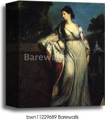 Elizabeth, Duchess of Hamilton and Argyll by Sir Joshua Reynolds, Canvas Print