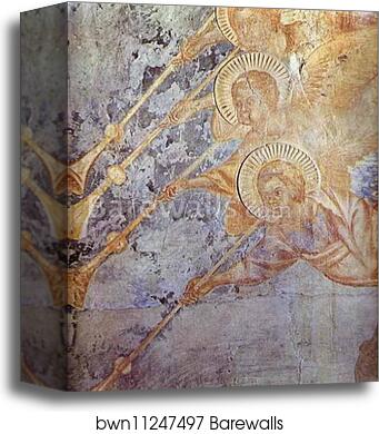 Last Judgement. Detail by Cimabue, Canvas Print