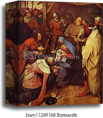 The Adoration of the Kings by Pieter Bruegel The Elder, Canvas Print