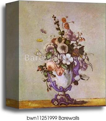 Vase of Flowers by Paul Cézanne, Canvas Print