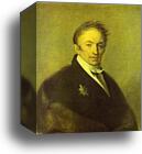Portrait of Nikolay Karamzin by Alexey Venetsianov, Canvas Print