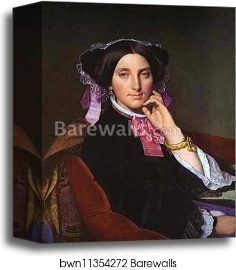 Portrait of Madame Gonse by Jean-Auguste-Dominique Ingres, Canvas Print