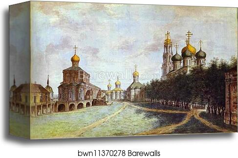 The Monastery of Trinity and St. Sergius by Fedor Alekseev, Canvas Print The Monastery of Trinity and St. Sergius by Fedor Alekseev, Canvas Print