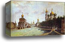 The Monastery of Trinity and St. Sergius by Fedor Alekseev, Canvas Print