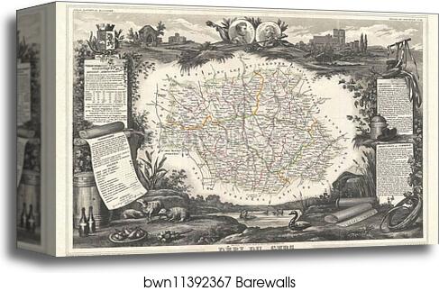Dept. de Gers by Victor Jules Levasseur, Canvas Print